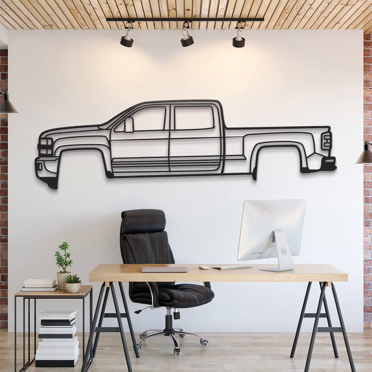 2015  Silverado 2500HD Metal Car Wall Art - MT0516
