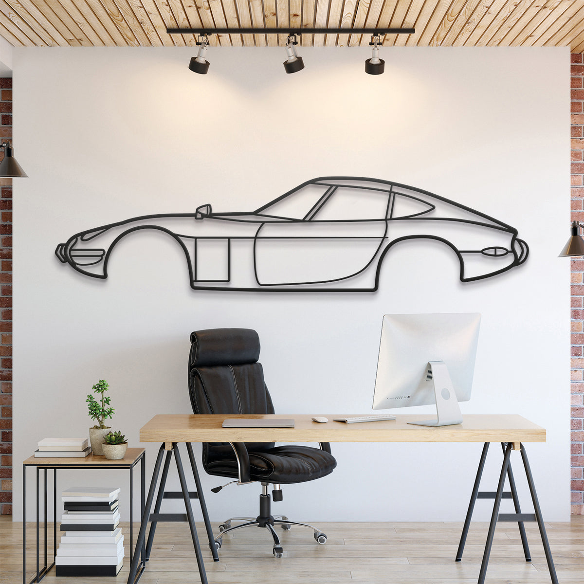 1969 2000GT Metallauto Wandkunst - MT0115
