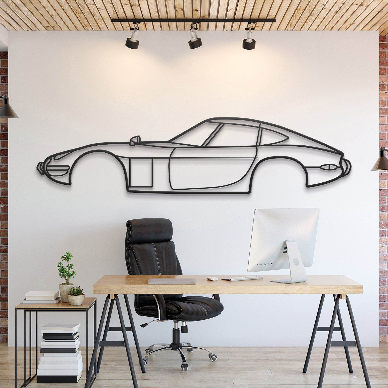 1969 2000GT Metal Car Wall Art - MT0115