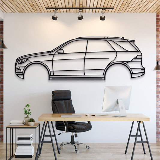 2012 M-Klasse W166 (3. Gen) Metall Auto Wandkunst - MT0475