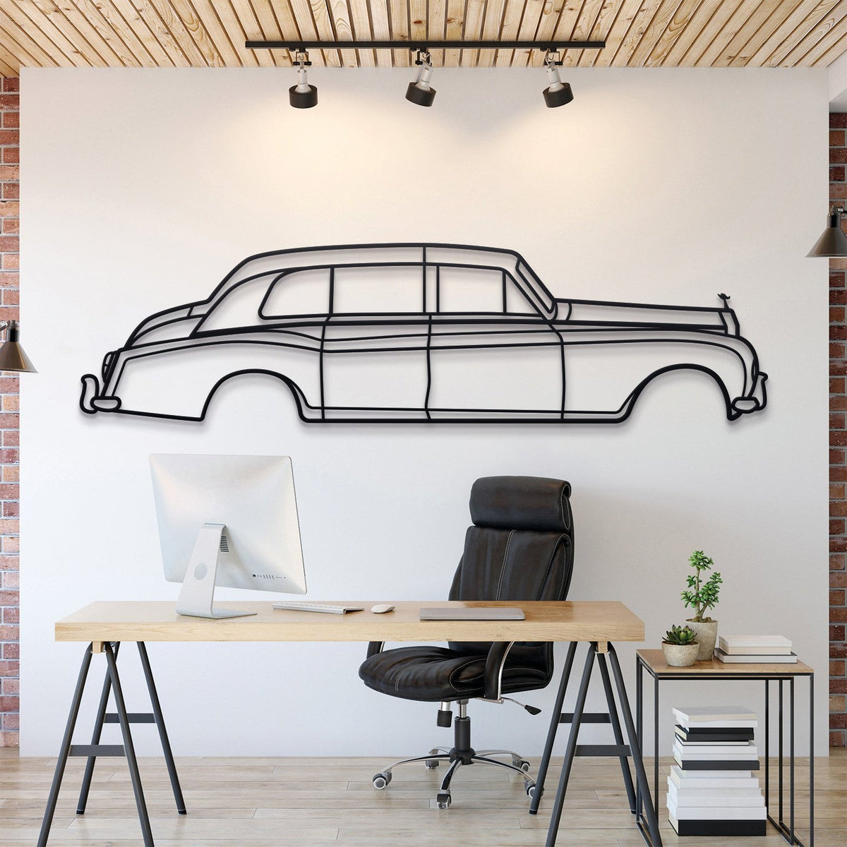 1968 Phantom VI Metall Auto Wandkunst - MT0114