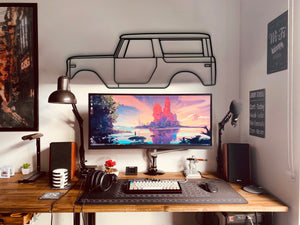 International Scout 800A (1970) laser‑cut metal wall décor – vintage rugged SUV profile