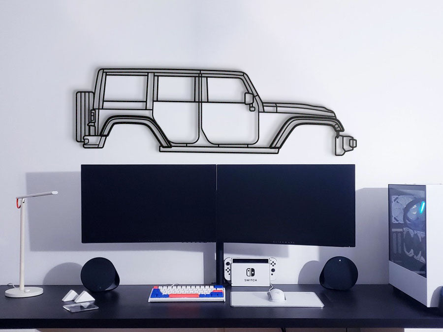 2012 Wrangler Rubicon Metal Car Wall Art - MT0478