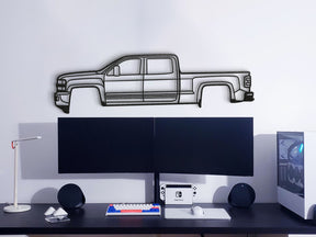 2015  Silverado 2500HD Metal Car Wall Art - MT0516