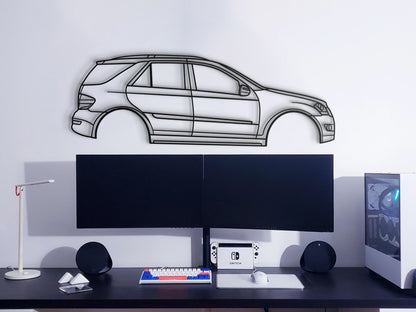 2006 M-Class W164 2nd Gen Metal Car Wall Art - MT 0333