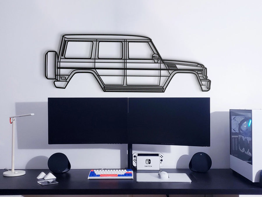 Industrial Style 2013 Mercedes‑AMG G63 W463 First Gen Metal Wall Decor Minimalist Silhouette