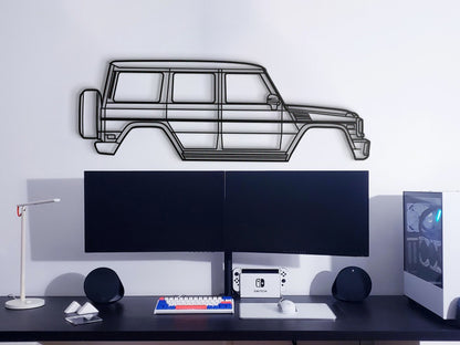 Industrial Style 2013 Mercedes‑AMG G63 W463 First Gen Metal Wall Decor Minimalist Silhouette