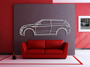 2012 Range Rover Evoque L538 (1st Gen) Metal Car Wall Art - MT0476