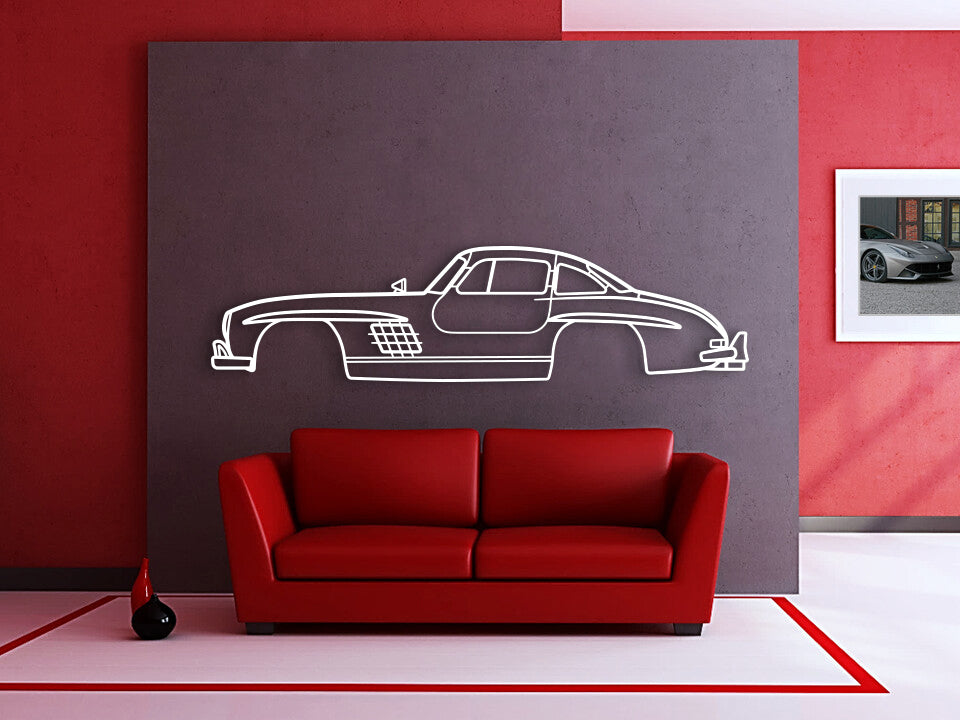 1954 300 SL Coupe Metal Car Wall Art - MT0030