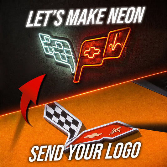 Dein personalisiertes Logo aus Metall Neon-Wandkunst - MTN0068