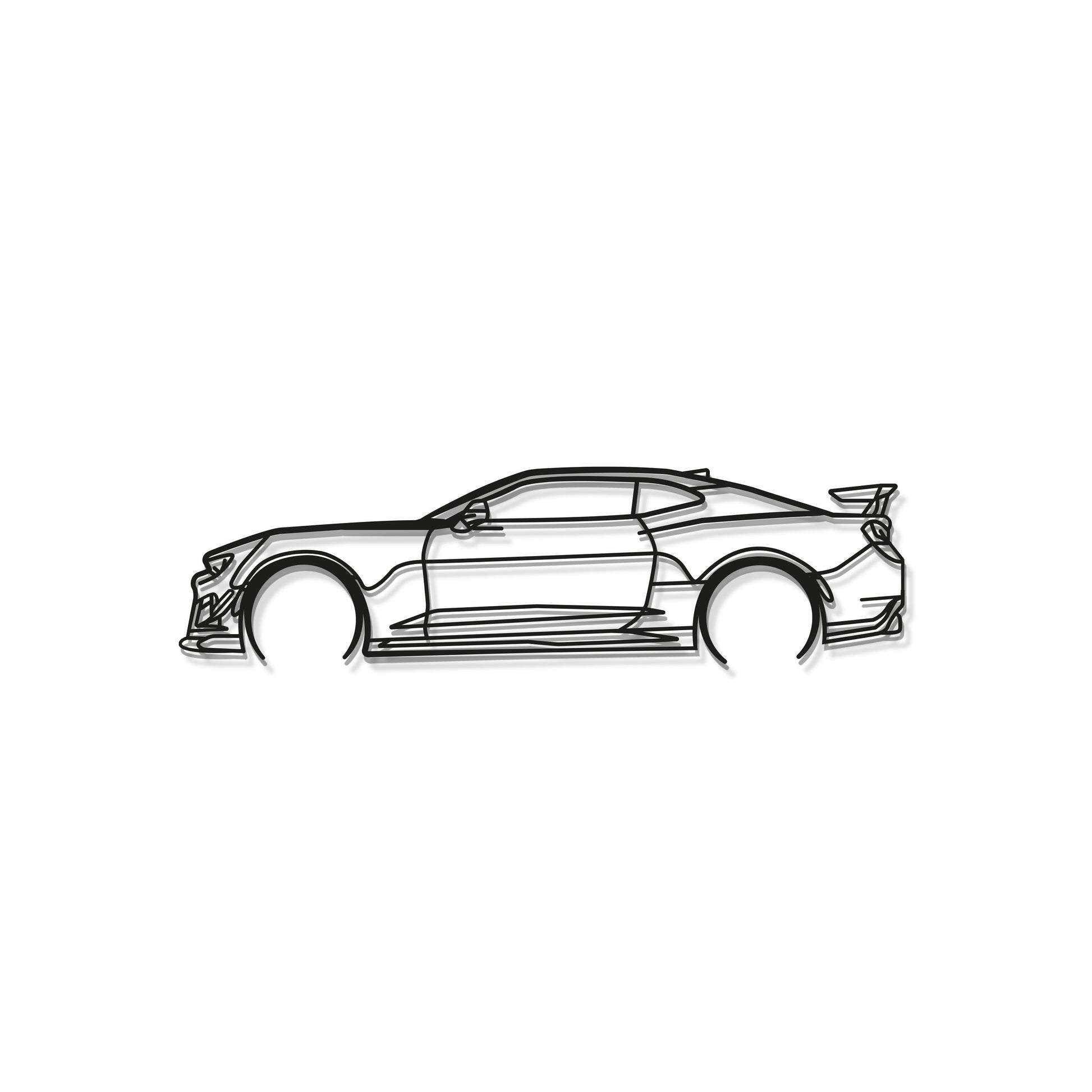Laser cut steel Chevrolet Camaro ZL1 wall art perfect for performance car fans