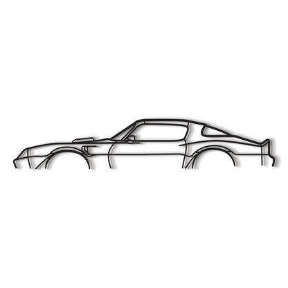 Industrial style 1977 Pontiac Trans Am metal wall decor minimalist silhouette design