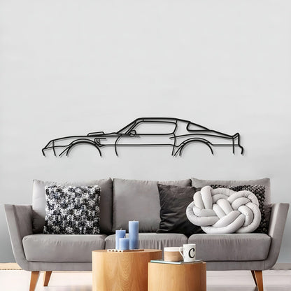 Large 1977 Pontiac Trans Am perspective wall art for garage or man cave