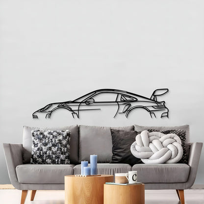 Porsche 911 GT3 RS Model 992 metal wall art perfect for mancave or office