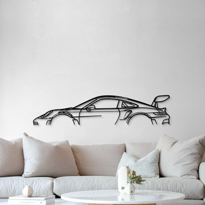 Porsche 911 GT3 RS Model 992 automotive metal wall art gift for car enthusiasts