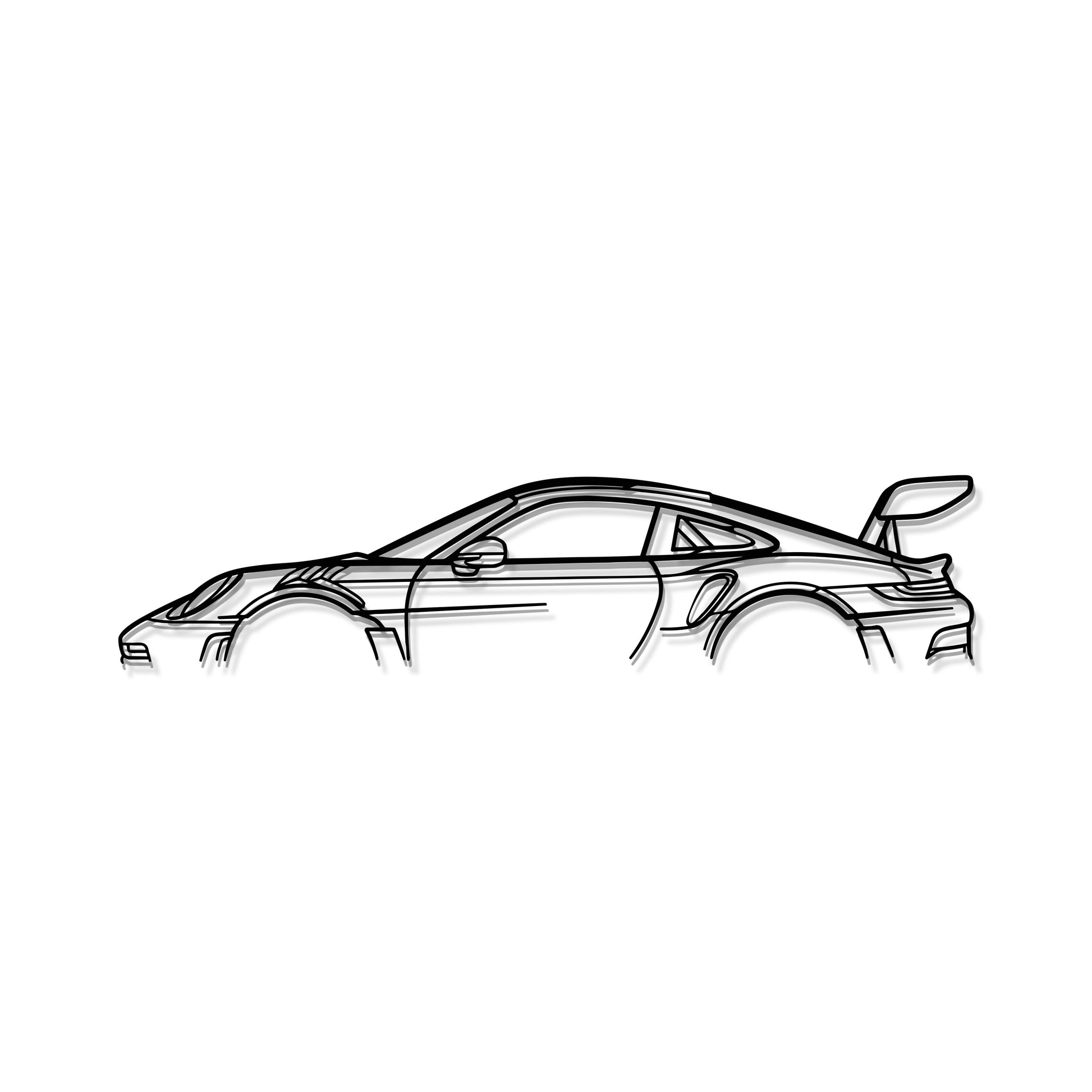 Porsche 911 GT3 RS Model 992 metal wall art transforming wall into motorsport gallery