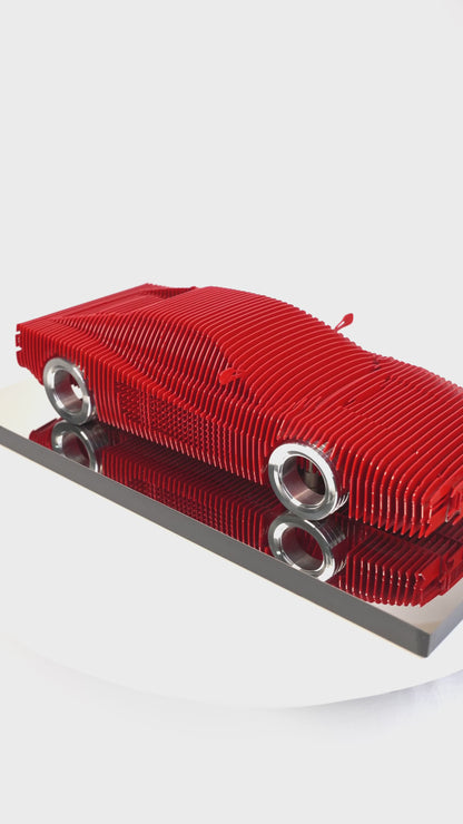 Terra Rossa Metal Car Sculpture - MT1495