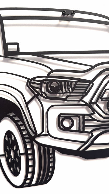 2018 Tacoma perspective metal wall decor perfect for man cave or showroom