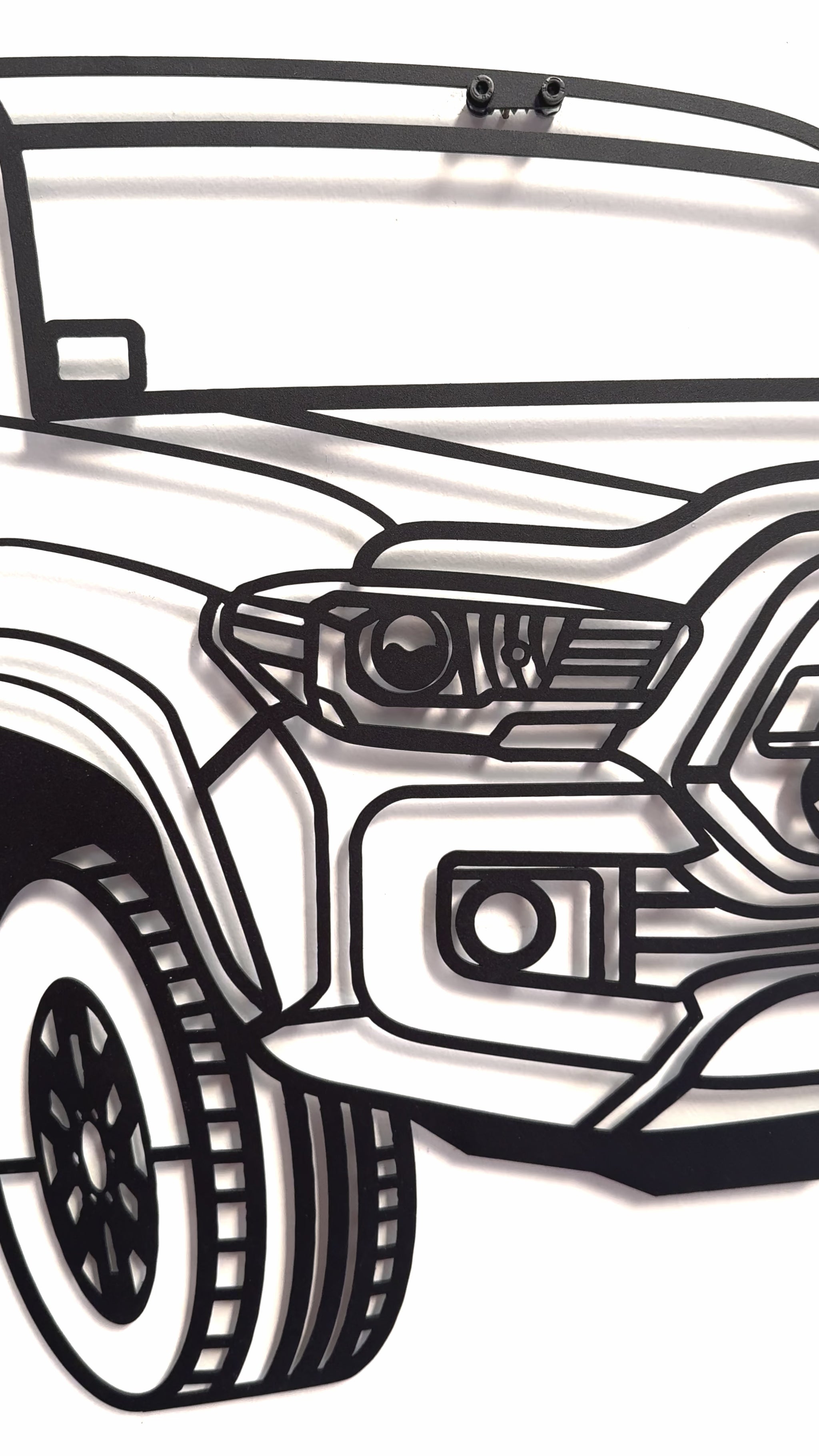 2018 Tacoma perspective metal wall decor perfect for man cave or showroom