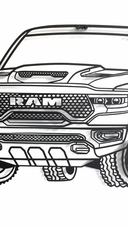 2024 RAM 1500 TRX Perspective Metal Car Wall Art - MT0468