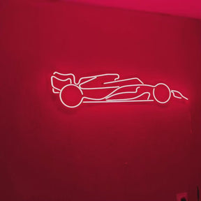 RS6 Avant Front View Metal Neon Car Wall Art - MTN0097