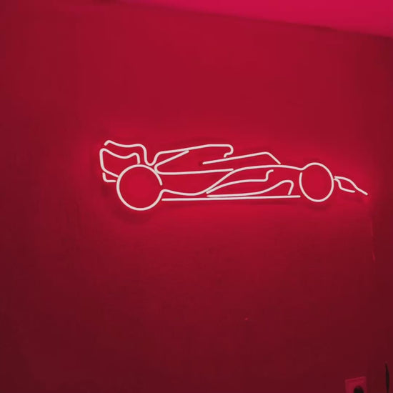 Audi R8 neon metal wall art – luxury supercar décor featuring illuminated outline and 1 cm 3D depth
