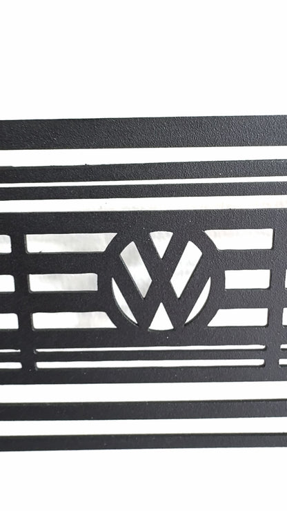 Detailed 1983 Golf MK2 perspective metal wall art durable 2 mm steel construction