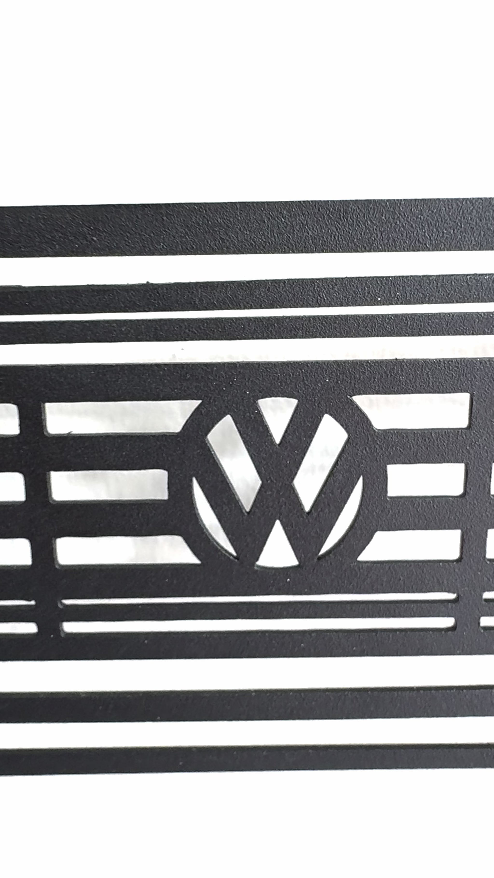 Detailed 1983 Golf MK2 perspective metal wall art durable 2 mm steel construction