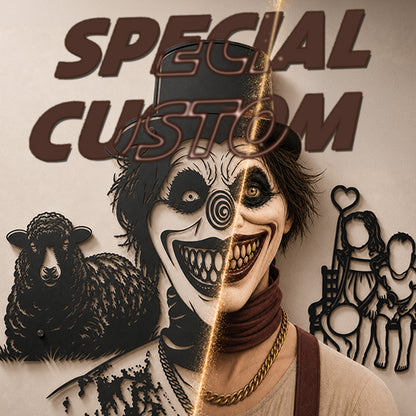 SPECIAL CUSTOM: YOUR PERSONALIZED METAL WALL ART - MTN0001
