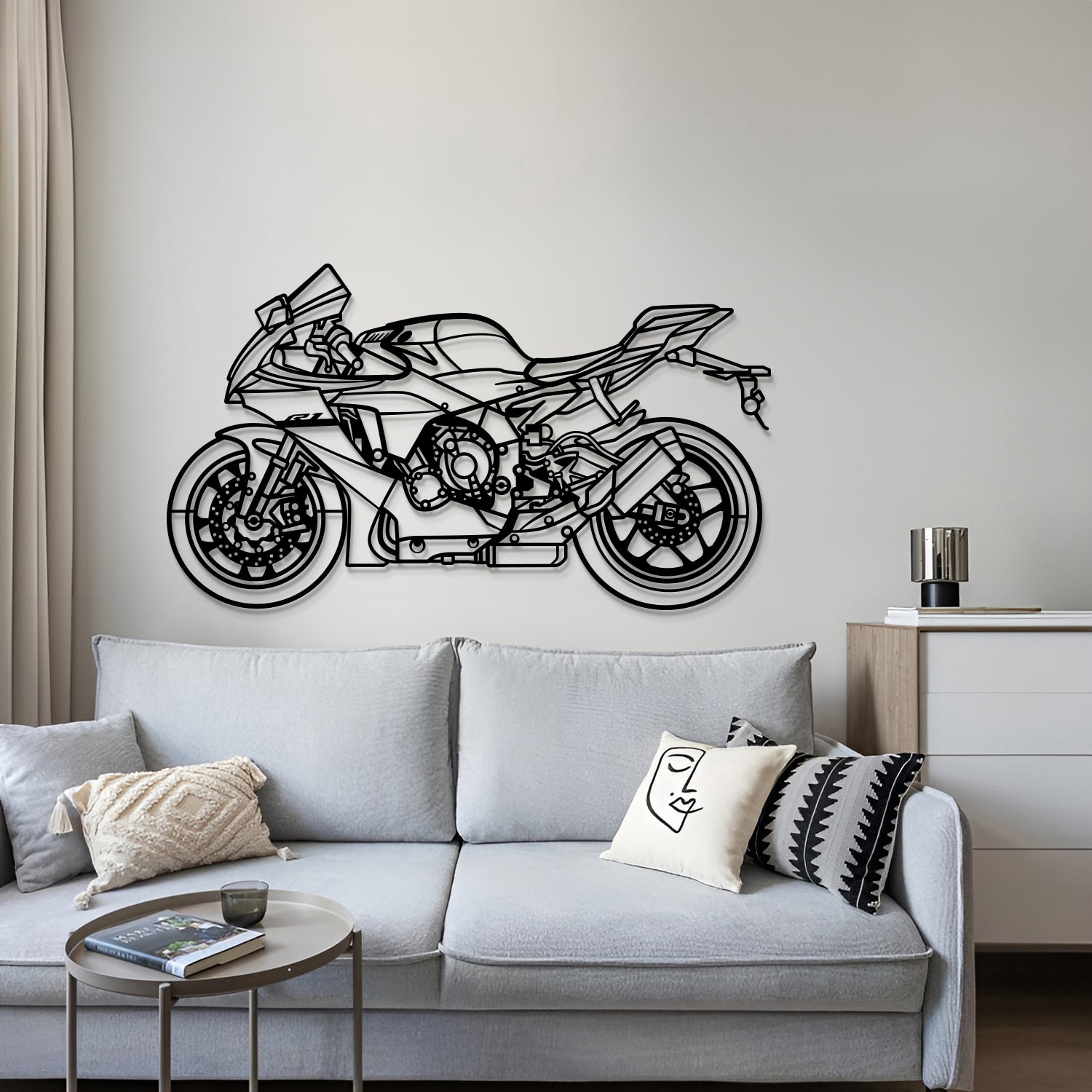 Automotive art: Yamaha YZF‑R1 2024 metal motorcycle design