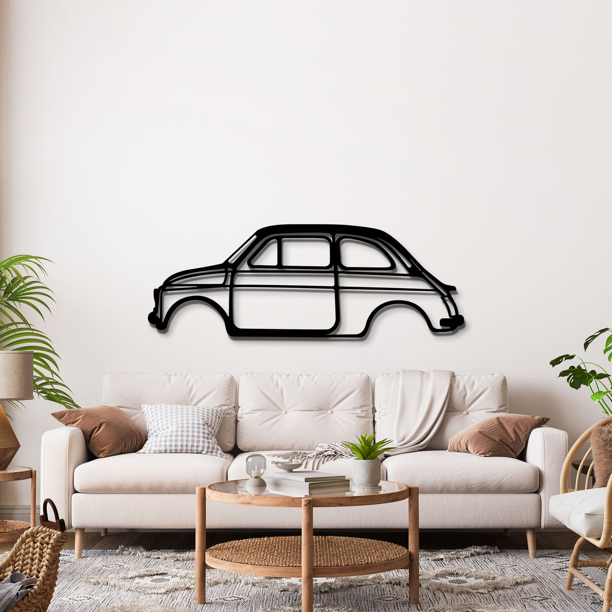 Vintage car stencil n.3 - Pochoir réutilisable Fiat 500 pour panneaux en  bois, peinture murale, tissus et décoration de garage