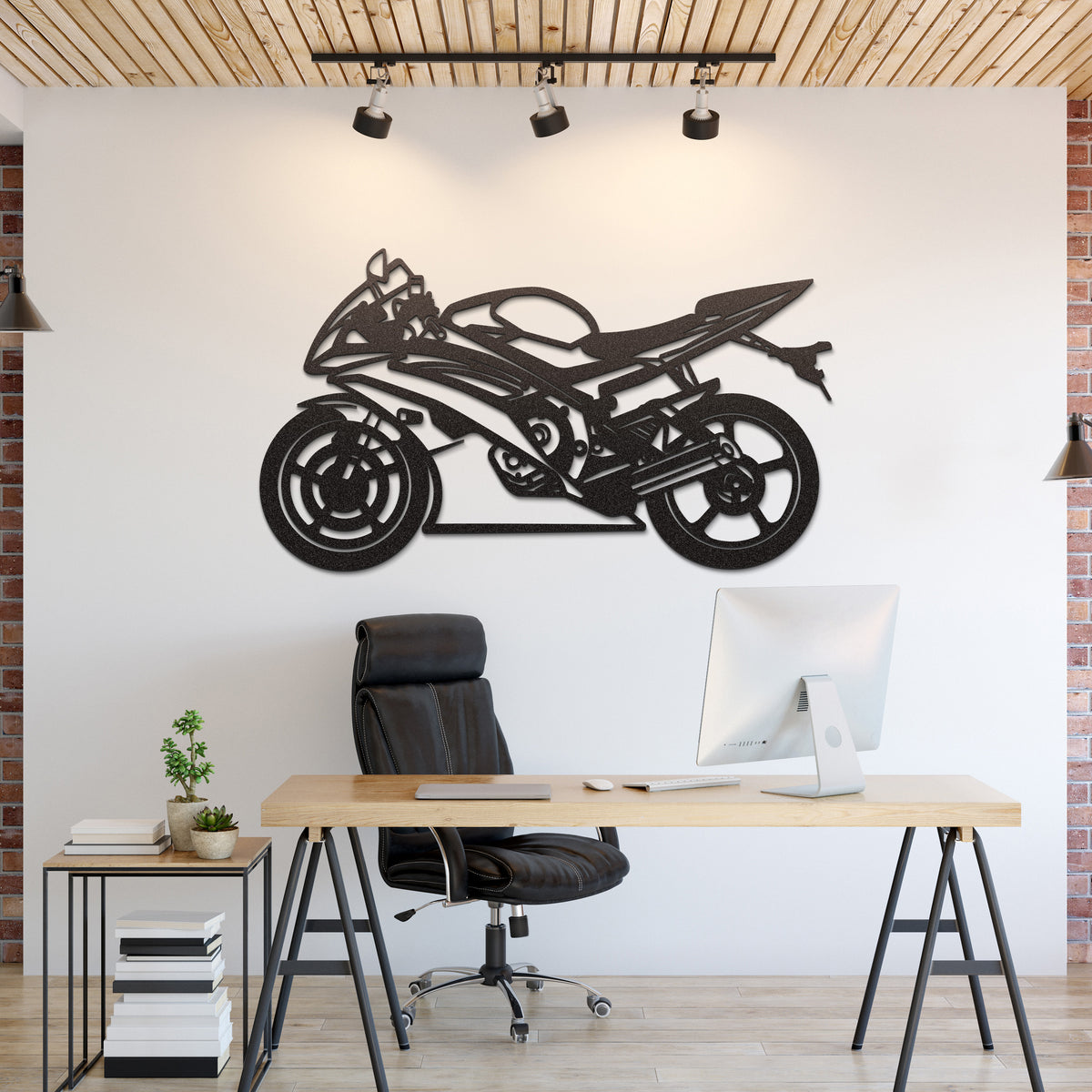 2014 R6 Metal Motorcycle Wall Art - MT0509