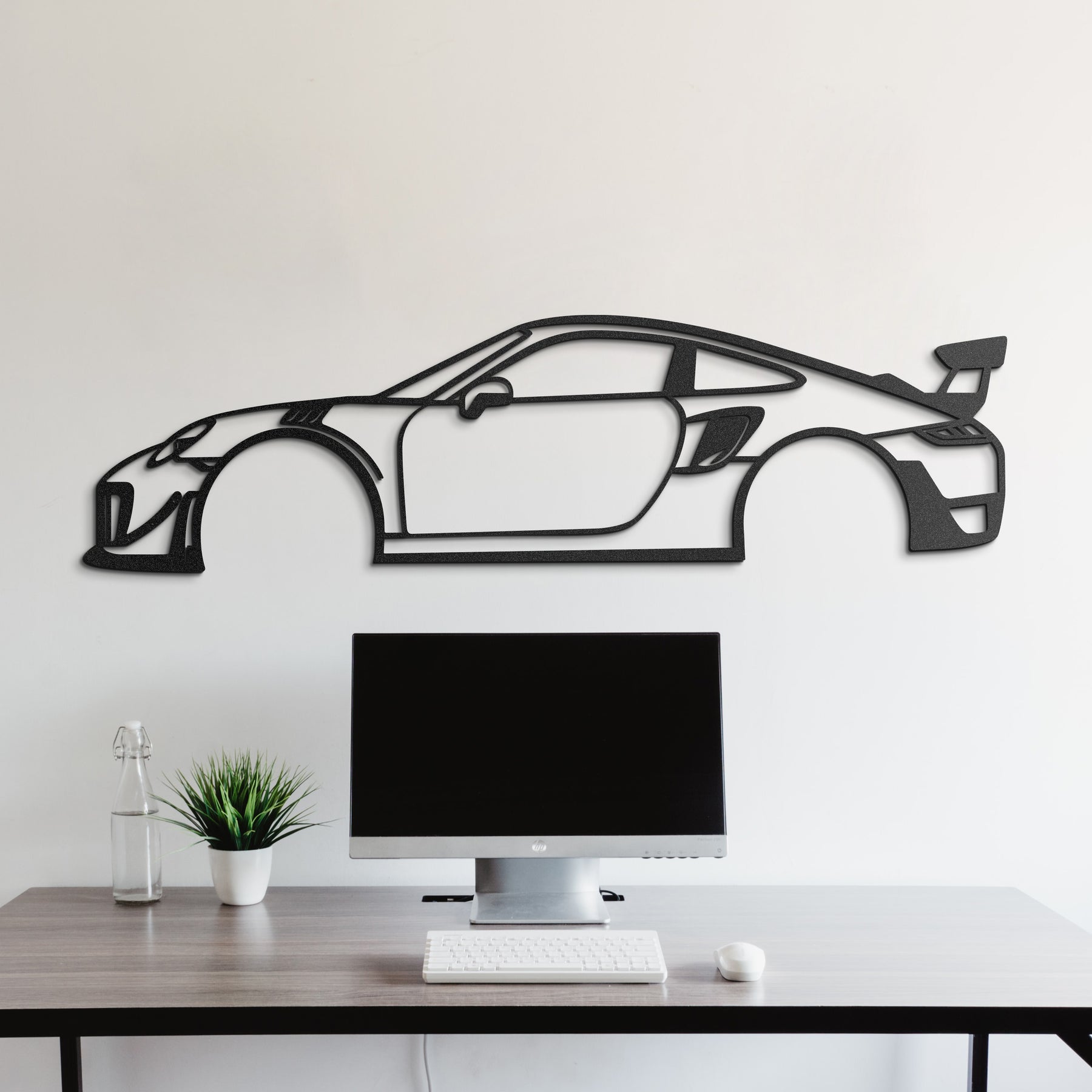 2019 Porsche 911 GT2 RS Metal Silhouette Wall Art