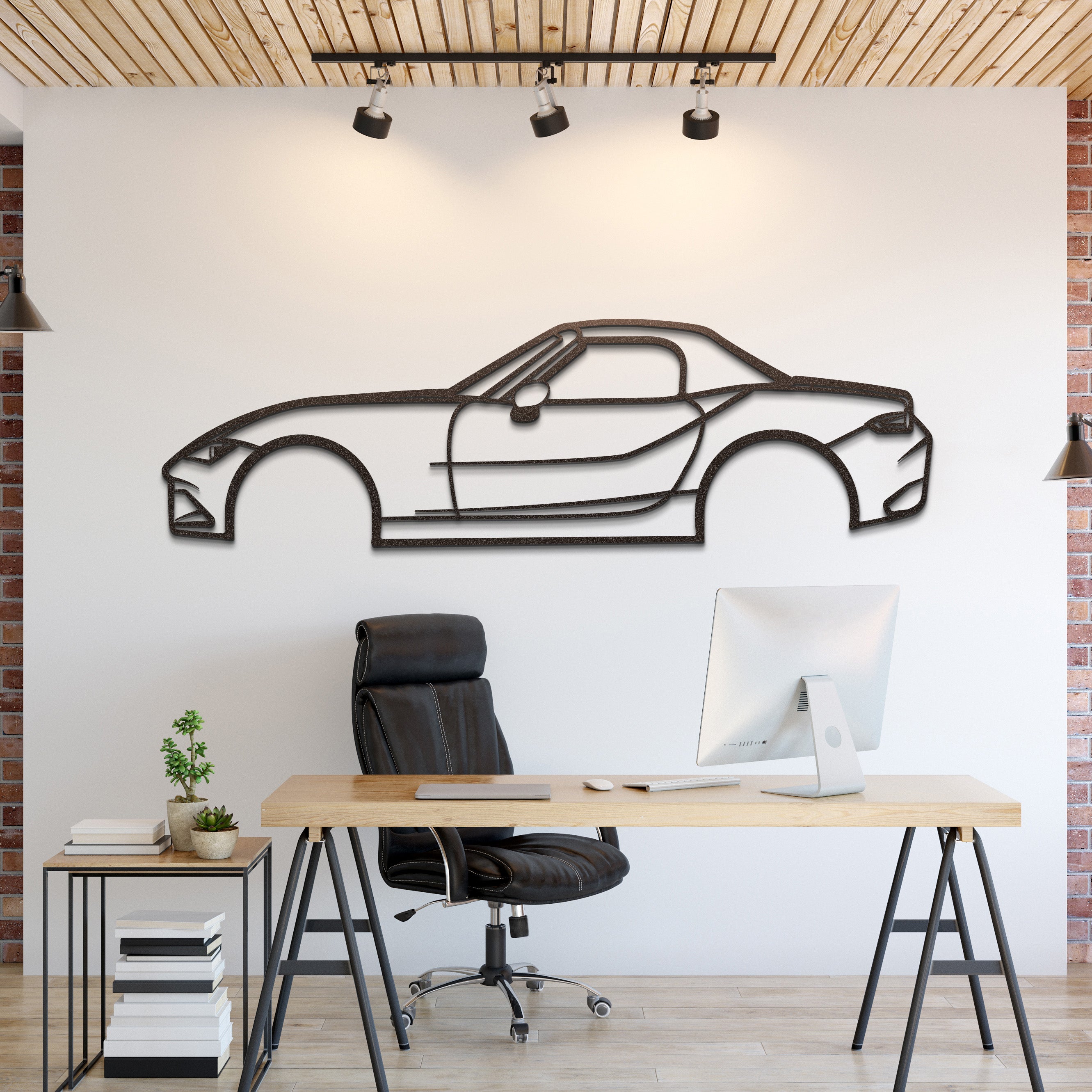 2021 Mazda Miata MX-5 Metal Silhouette Wall Art