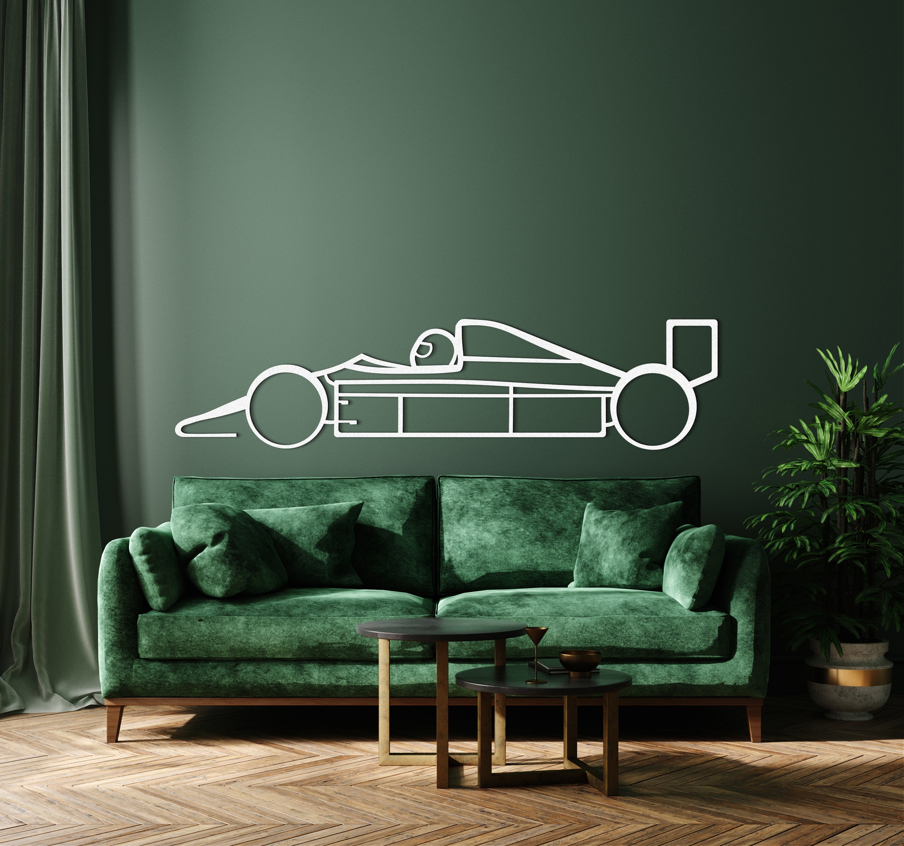 Formula 1 1980 Metal Car Wall Art - MT0974