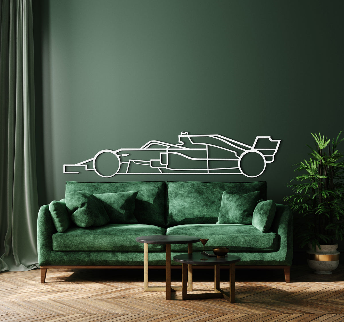Formula 1 2020 Metal Car Wall Art - MT0975
