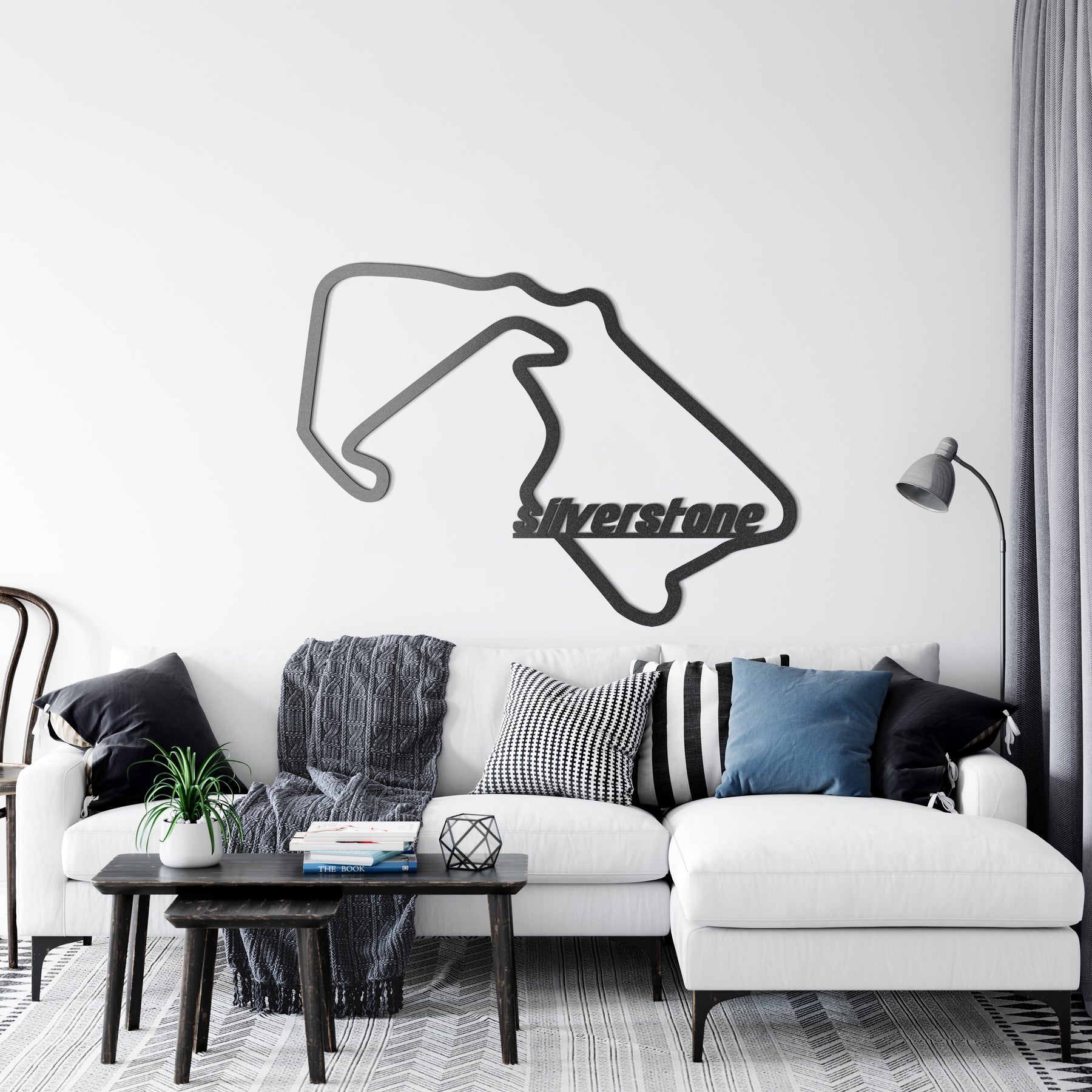 Race Track Wall Art Silverstone Coffee Mug by Sim Gadget Studios