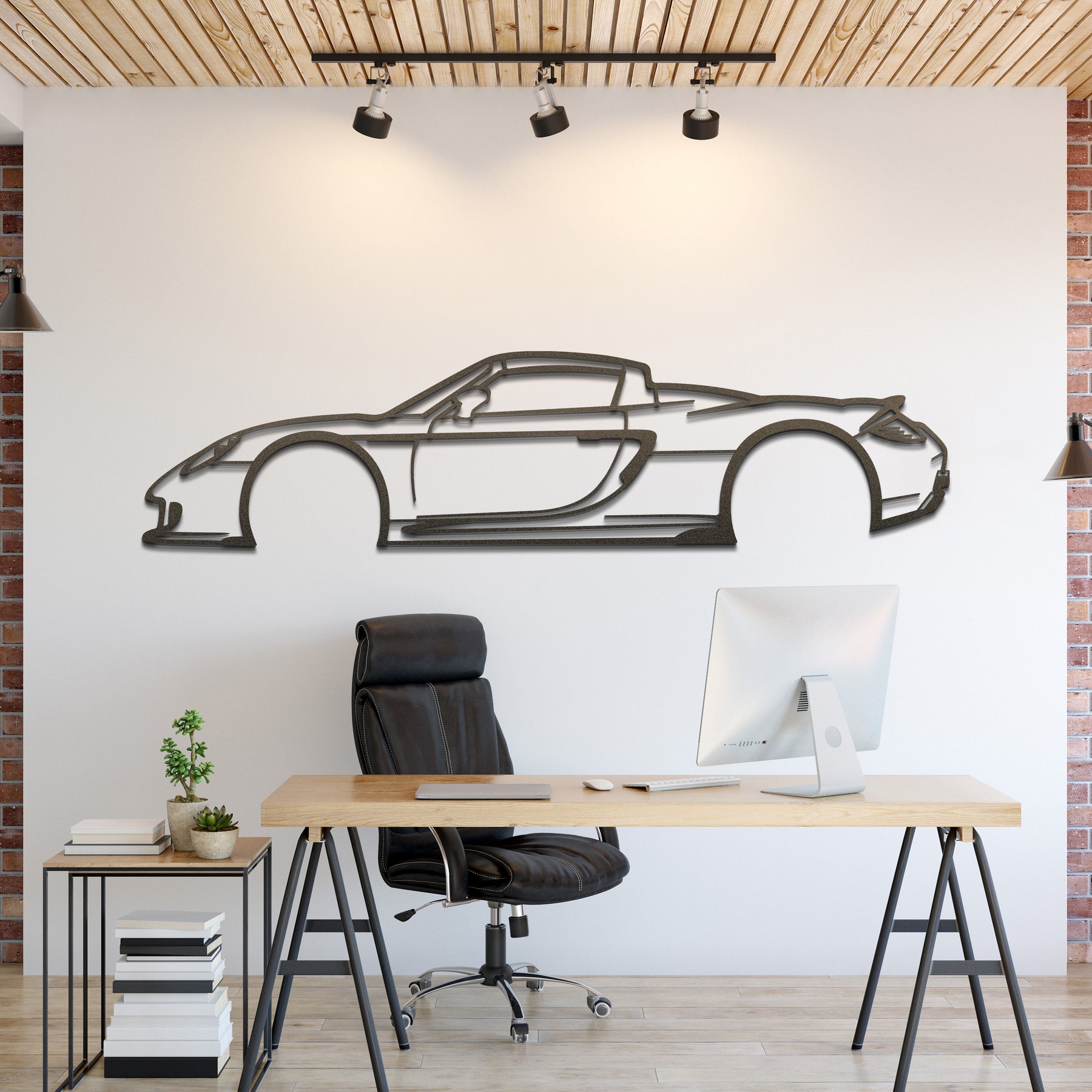 Carrera GT Metal Silhouette Wall Art
