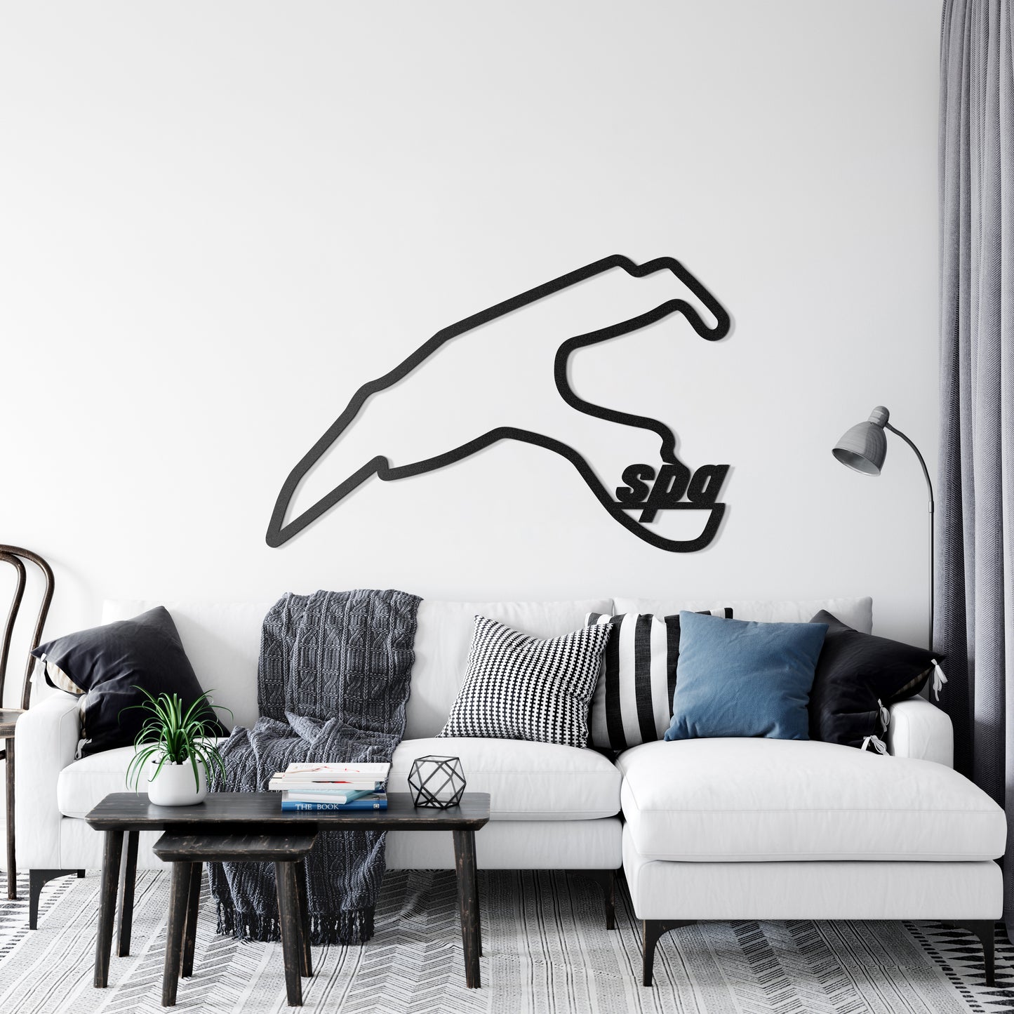 Spa Formula 1 circuit metal wall art ideal gift for racing enthusiasts
