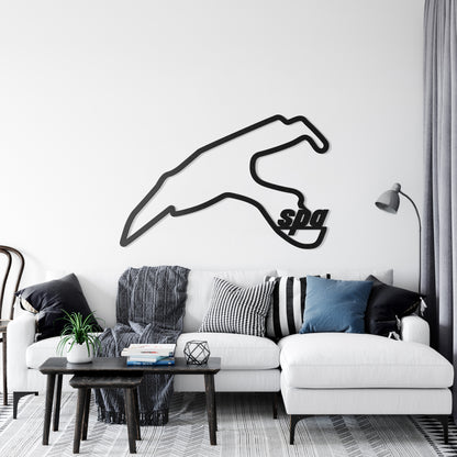 Spa Formula 1 circuit metal wall art ideal gift for racing enthusiasts