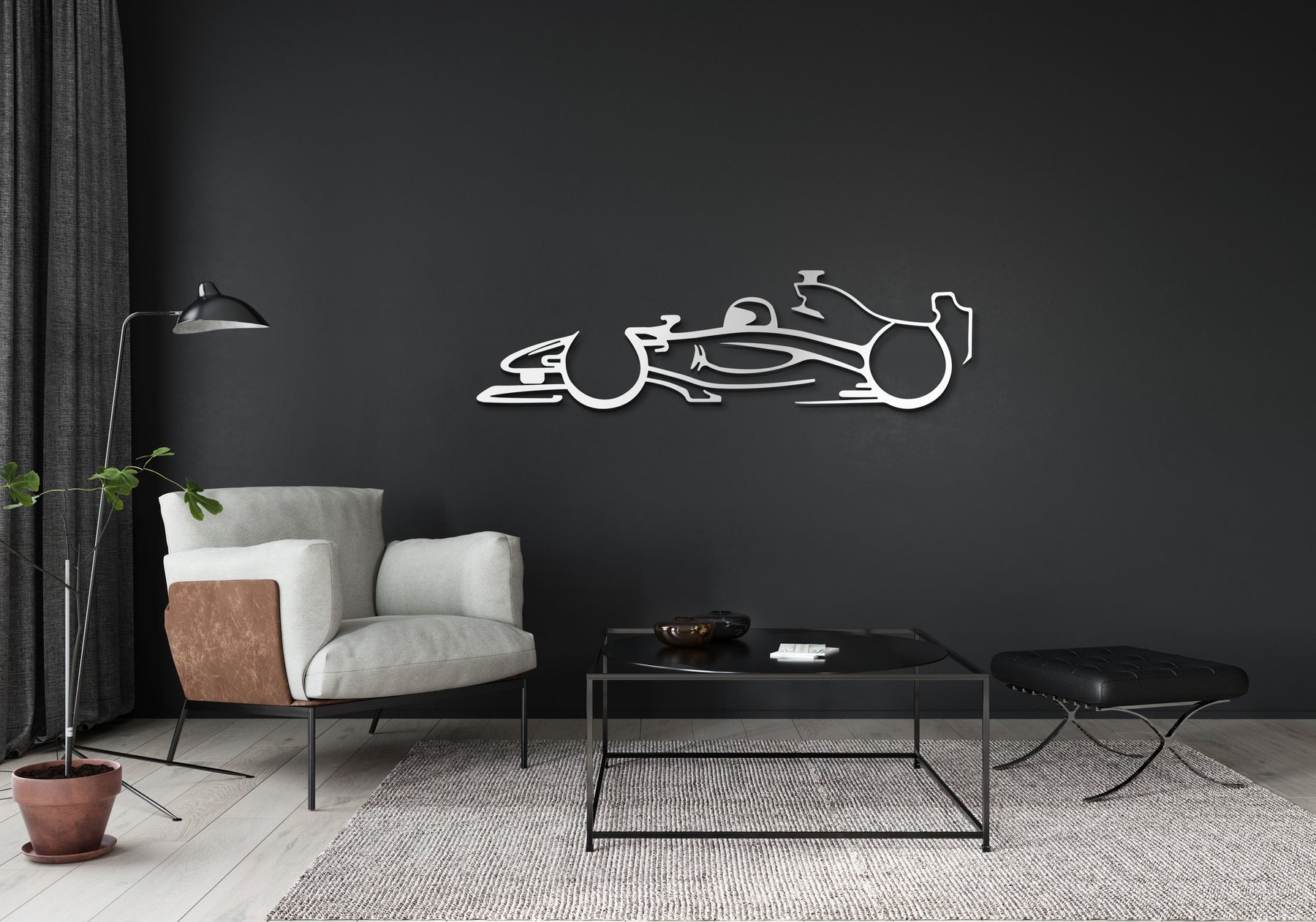 Formula One F1 Classic Silhouette Metal Wall Art – PetrolVibes